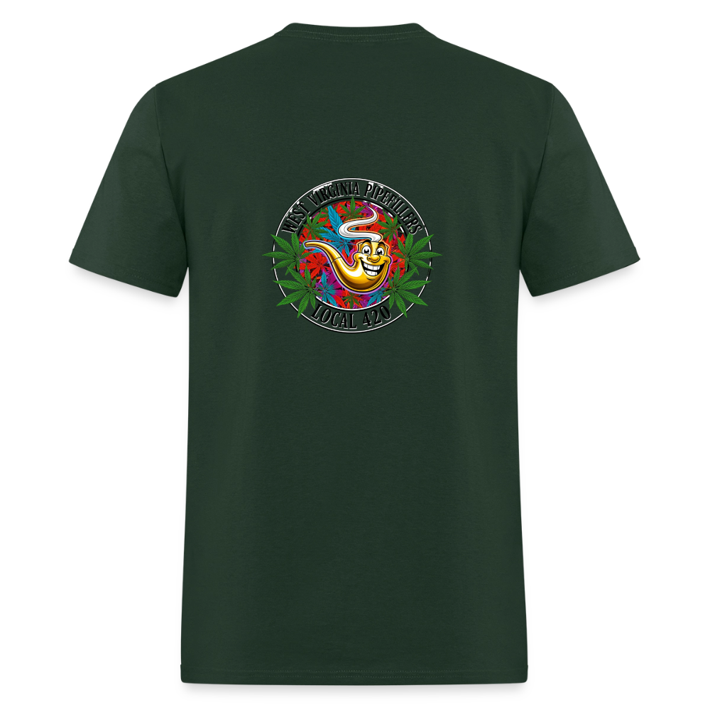 WEST VIRGINIA PIPEFILLERS LOCAL 420 F/B DESIGN Men's T-Shirt - forest green