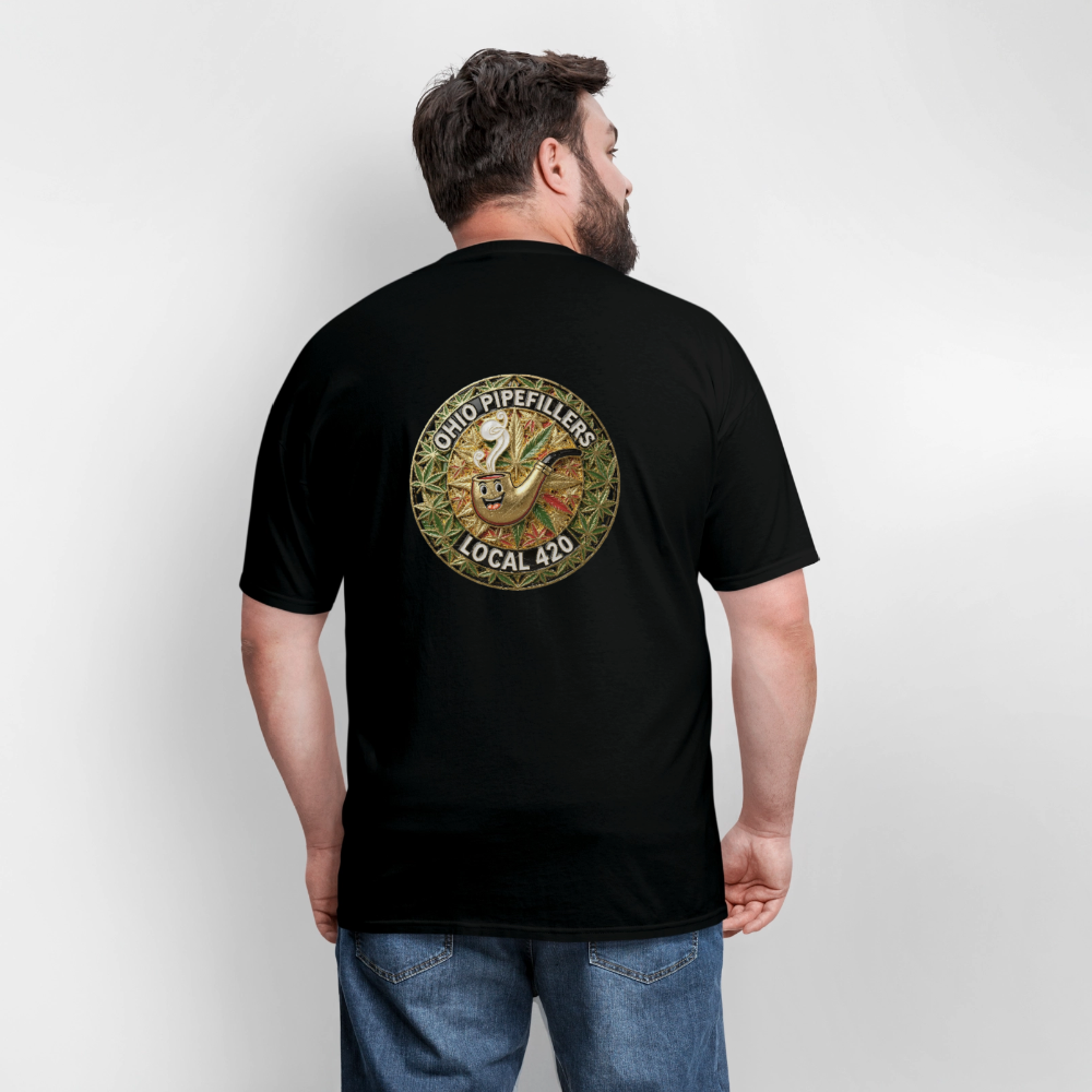 OHIO PIPEFILLERS LOCAL 420  F/B DESIGNS Men's T-Shirt - black