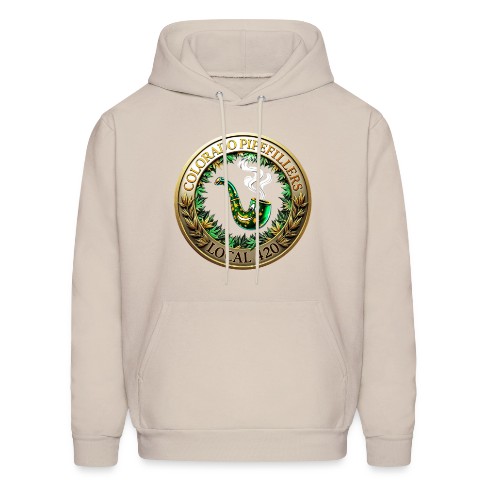 COLORADO PIPEFILLERS LOCAL 420 Men's Hoodie - Sand