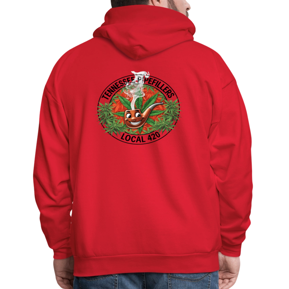 TENNESSEE PIPEFILLERS LOCAL 420 Men's Hoodie - red
