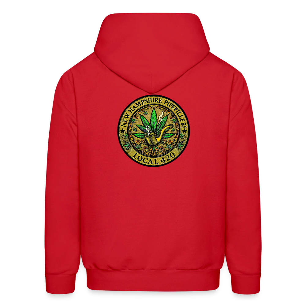 NEW HAMSHIRE PIPEFILLERS LOCAL 420 Men's Hoodie - red