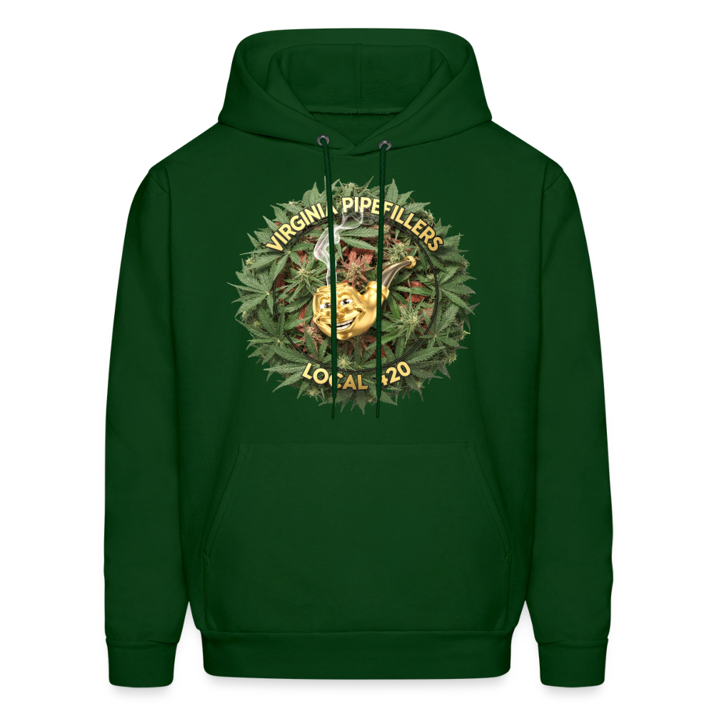 VIRGINIA PIPEFILLERS LOCAL 420 Men's Hoodie - forest green