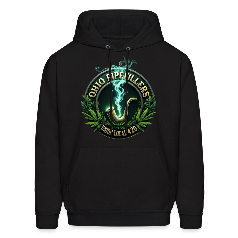 OHIO PIPEFILLERS UNION LOCAL 420 F/B DESIGNS Men's Hoodie - black