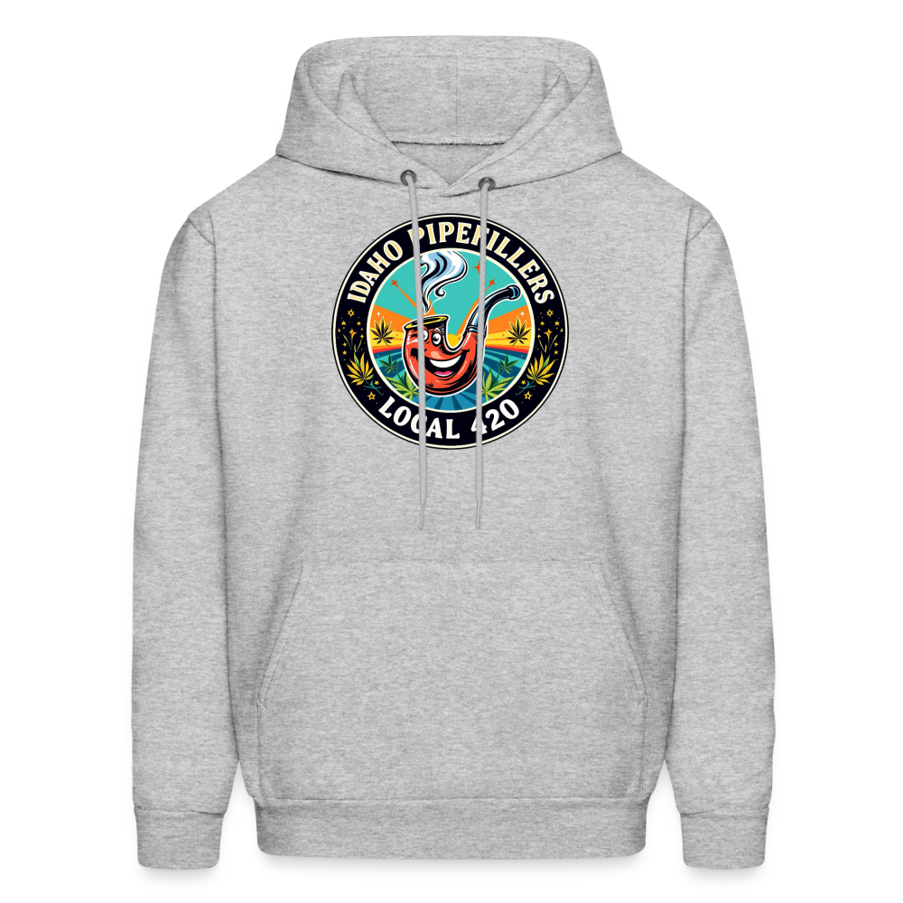IDAHO PIPEFILLERS LOCAL 420 F/B DESIGN Men's Hoodie - heather gray