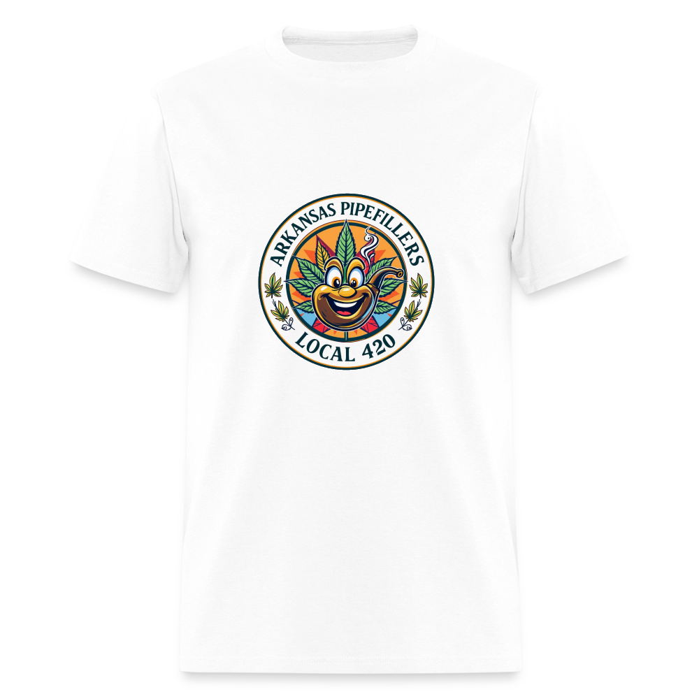 ARKANSAS PIPEFILLERS LOCAL 420 Men's T-Shirt - white