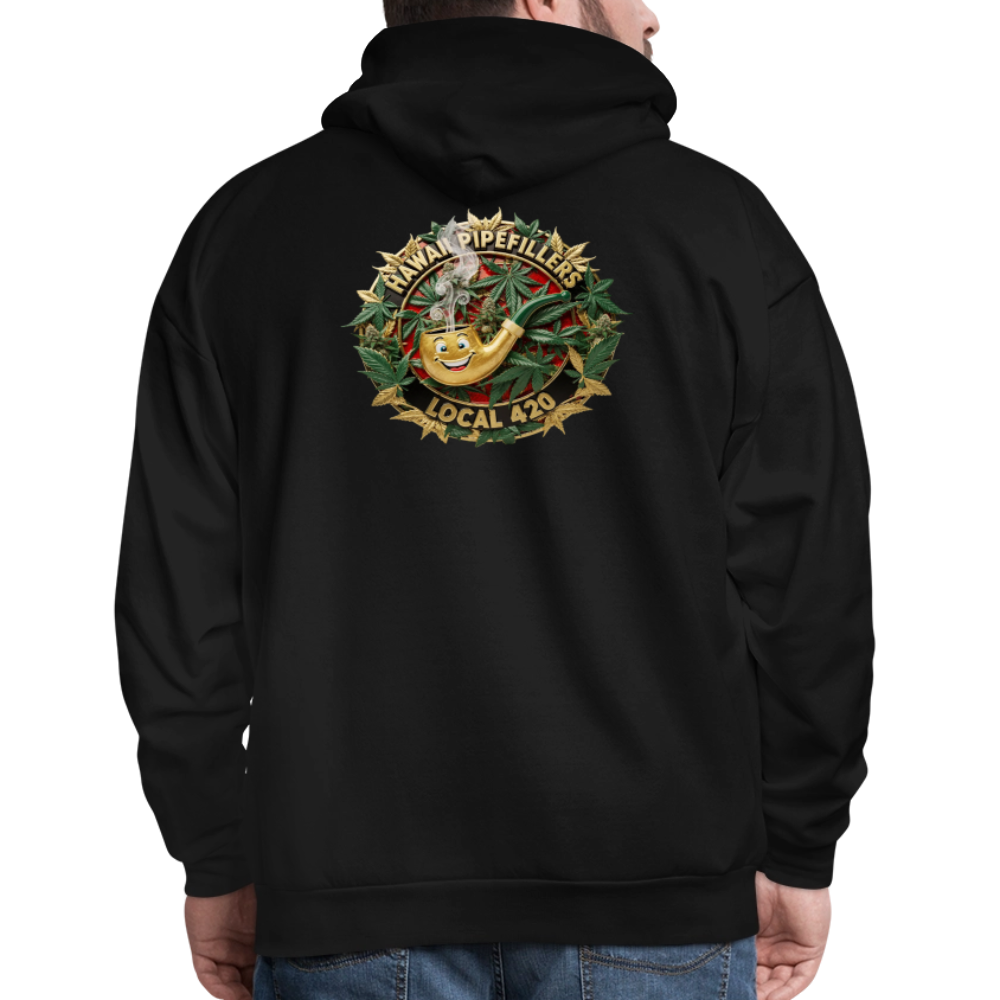 HAWAII PIPEFILLERS LOCAL 420 F/B DESIGN Men's Hoodie - black