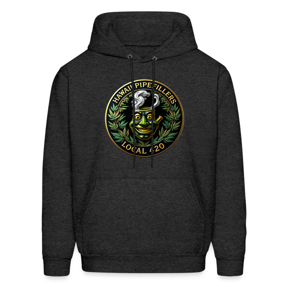 HAWAII PIPEFILLERS LOCAL 420 F/B DESIGN Men's Hoodie - charcoal grey