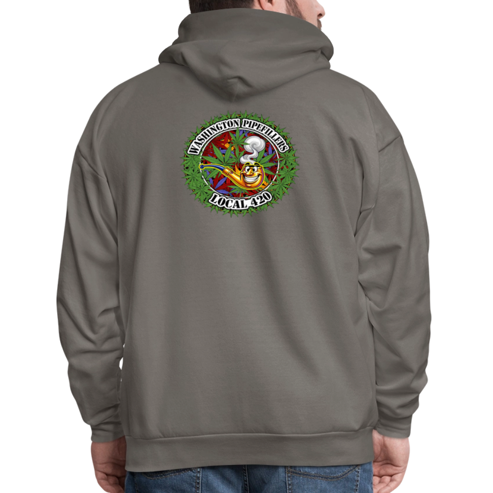 WASHINGTON PIPEFILLERS LOCAL 420 F/B DESIGN Men's Hoodie - asphalt gray