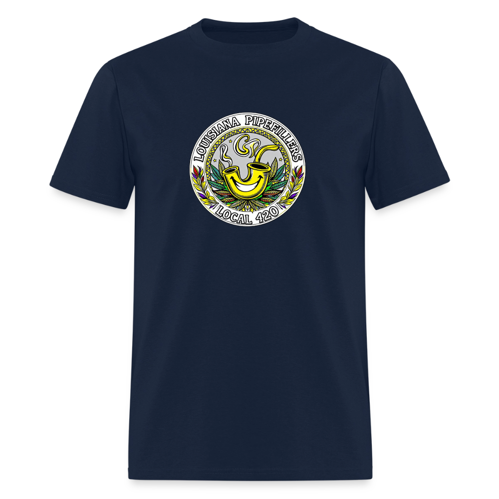 LOUISIANA PIPEFILLERS LOCAL 420 Men's T-Shirt - navy