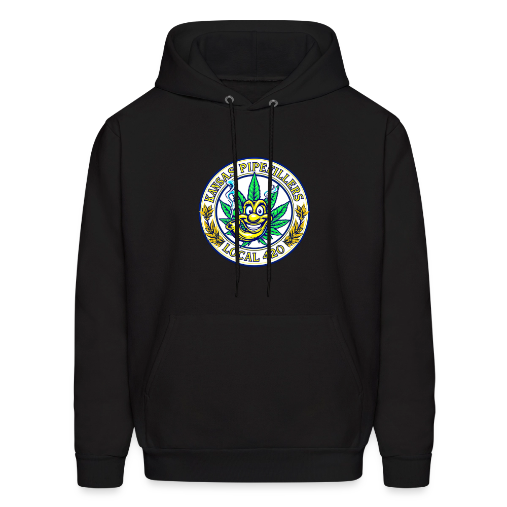 KANSAS PIPEFILLERS LOCAL 420 F/B DESIGNS Men's Hoodie - black