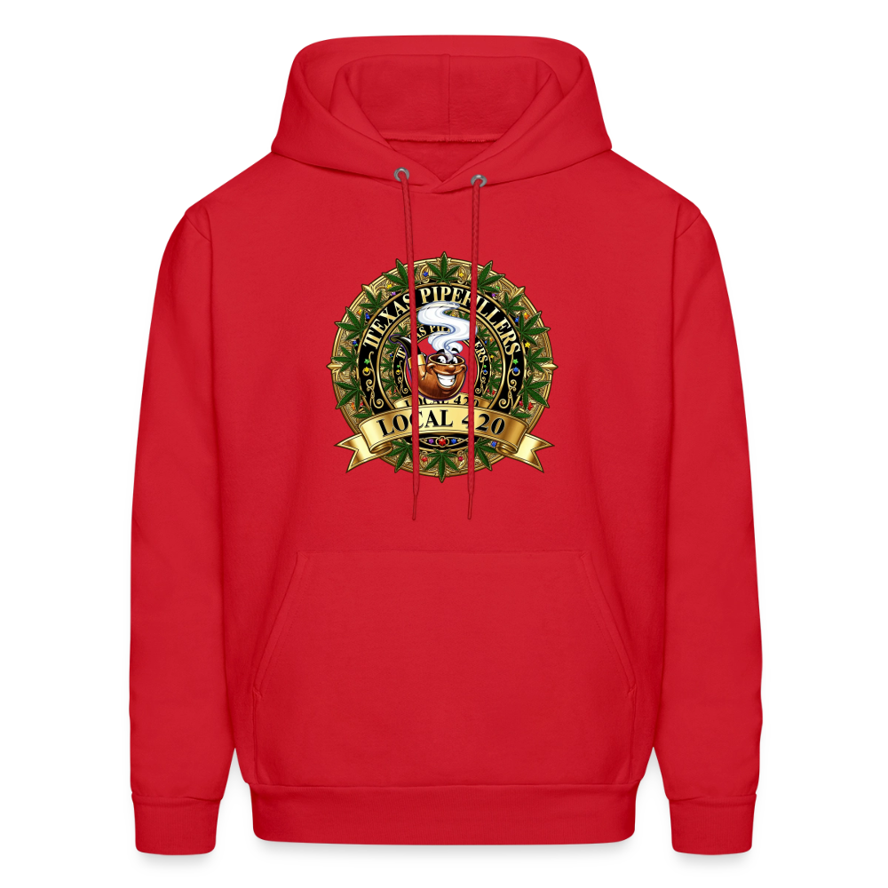 TEXAS PIPEFILLERS LOCAL 420 Men's Hoodie - red