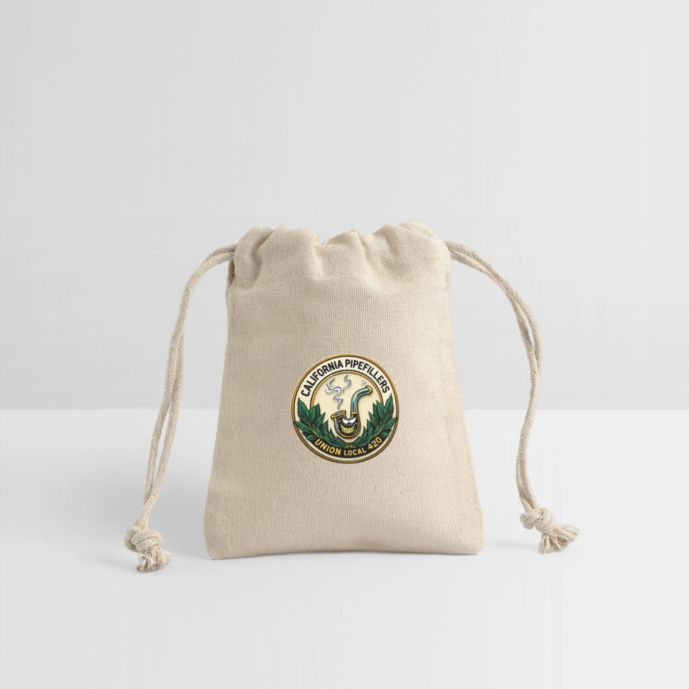 CALIFORNIA PIPEFILLERS UNION LOCAL 420 Reusable Gift Bag - Natural