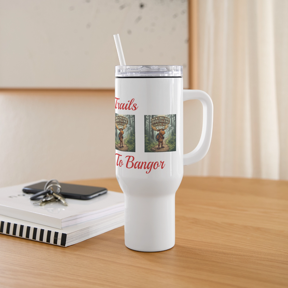 NEW ENGLAND PIPEFILLERS 420 40 oz Stainless Steel UNION Travel Tumbler - white