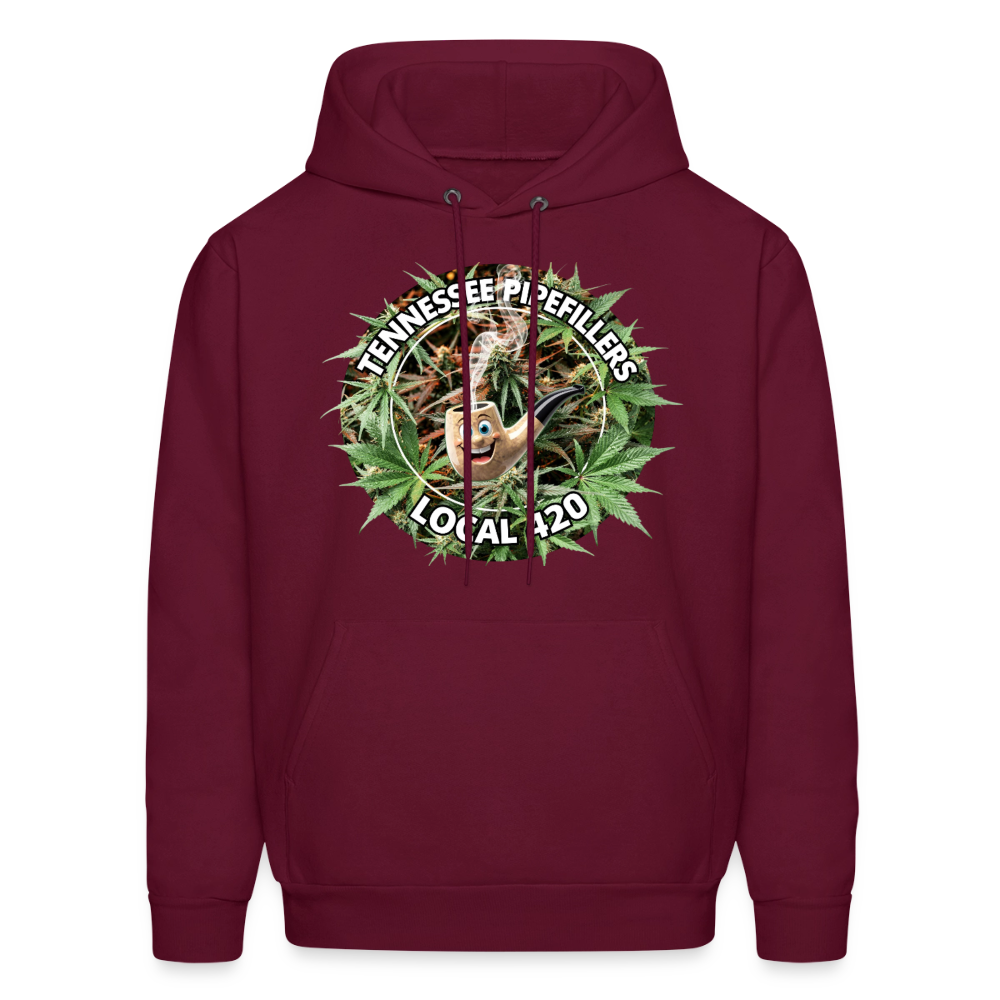 TENNESSEE PIPEFILLERS LOCAL 420 Men's  Hoodie - burgundy