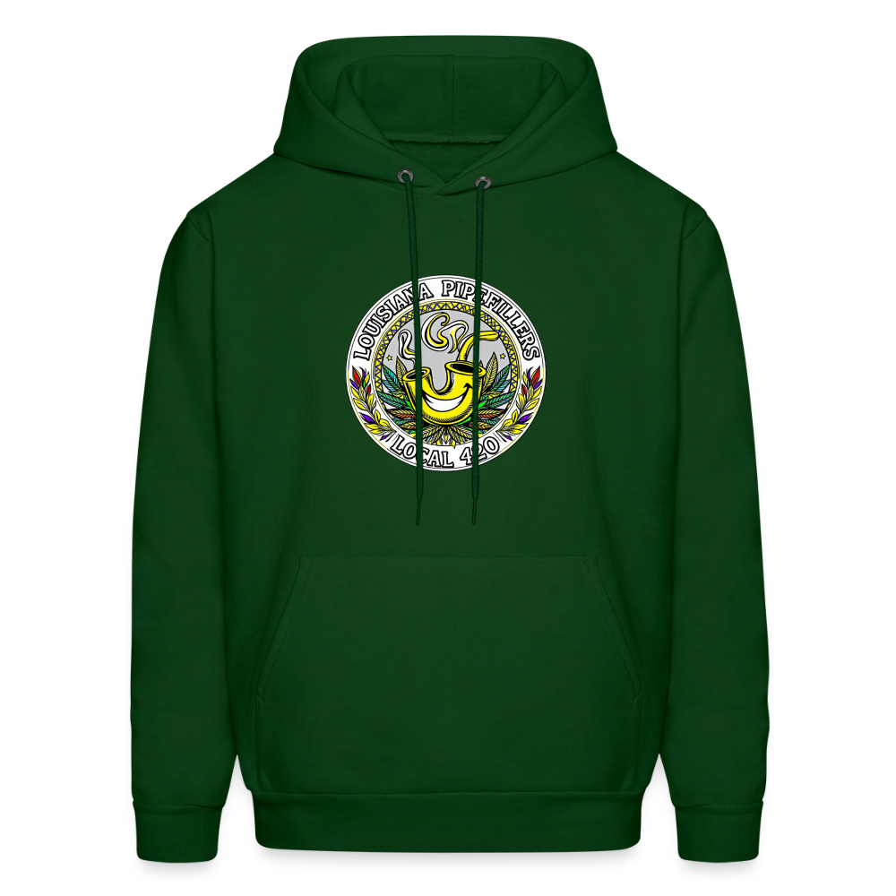 LOUISIANA PIPEFILLERS LOCAL 420 Men's Hoodie - forest green