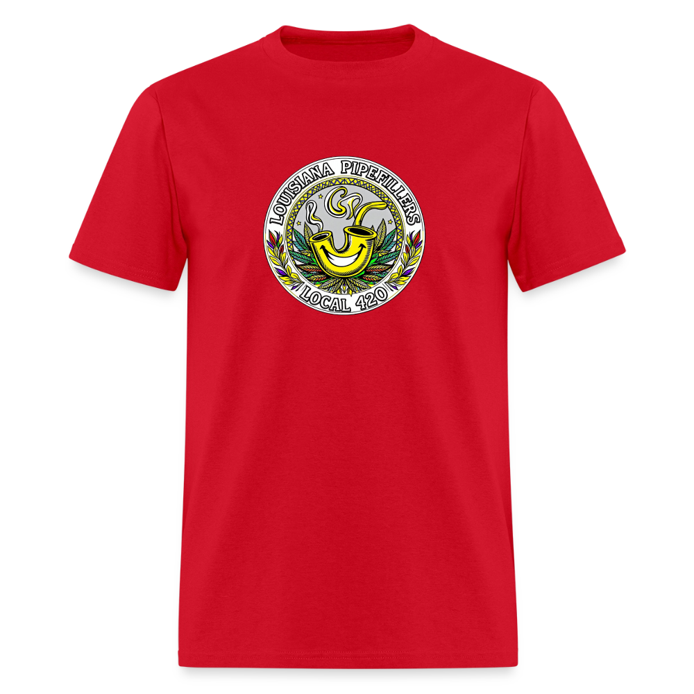 LOUISIANA PIPEFILLERS LOCAL 420 Men's T-Shirt - red