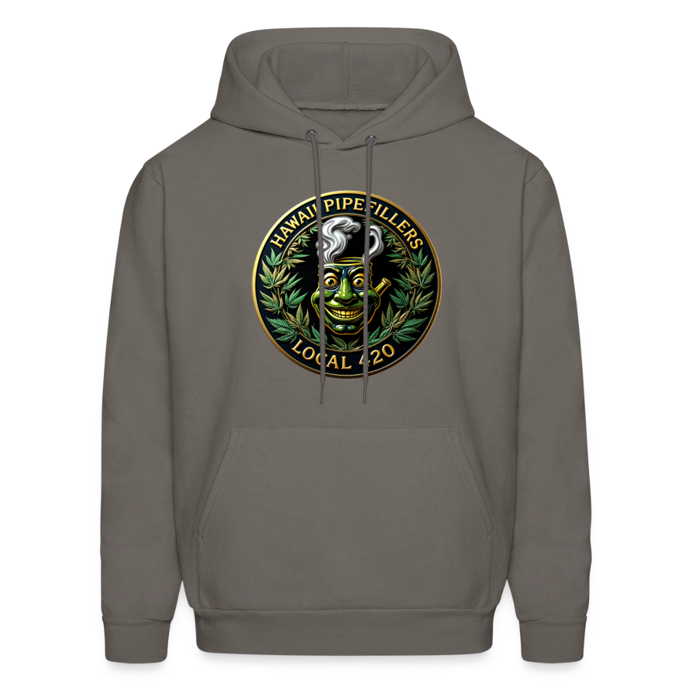 HAWAII PIPEFILLERS LOCAL 420 Men's Hoodie - asphalt gray