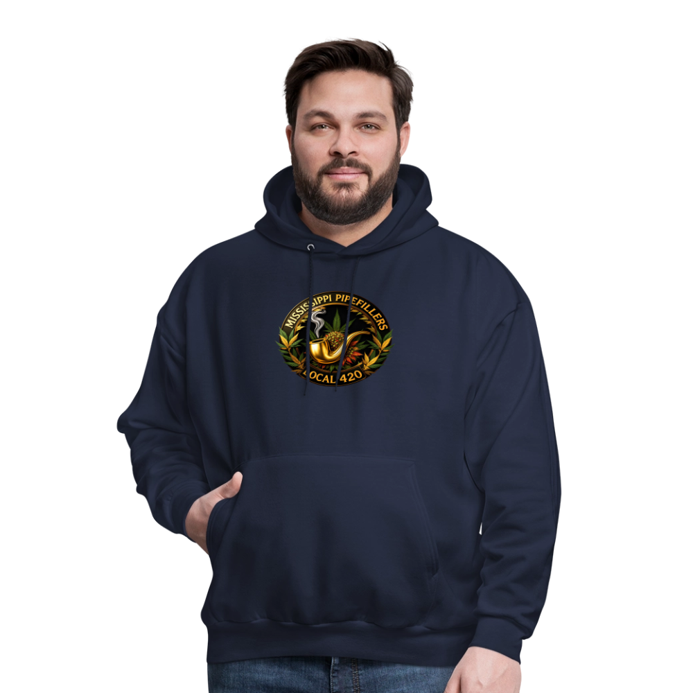 MISSISSIPPI PIPEFILLERS LOCAL 420 Men's Hoodie - navy