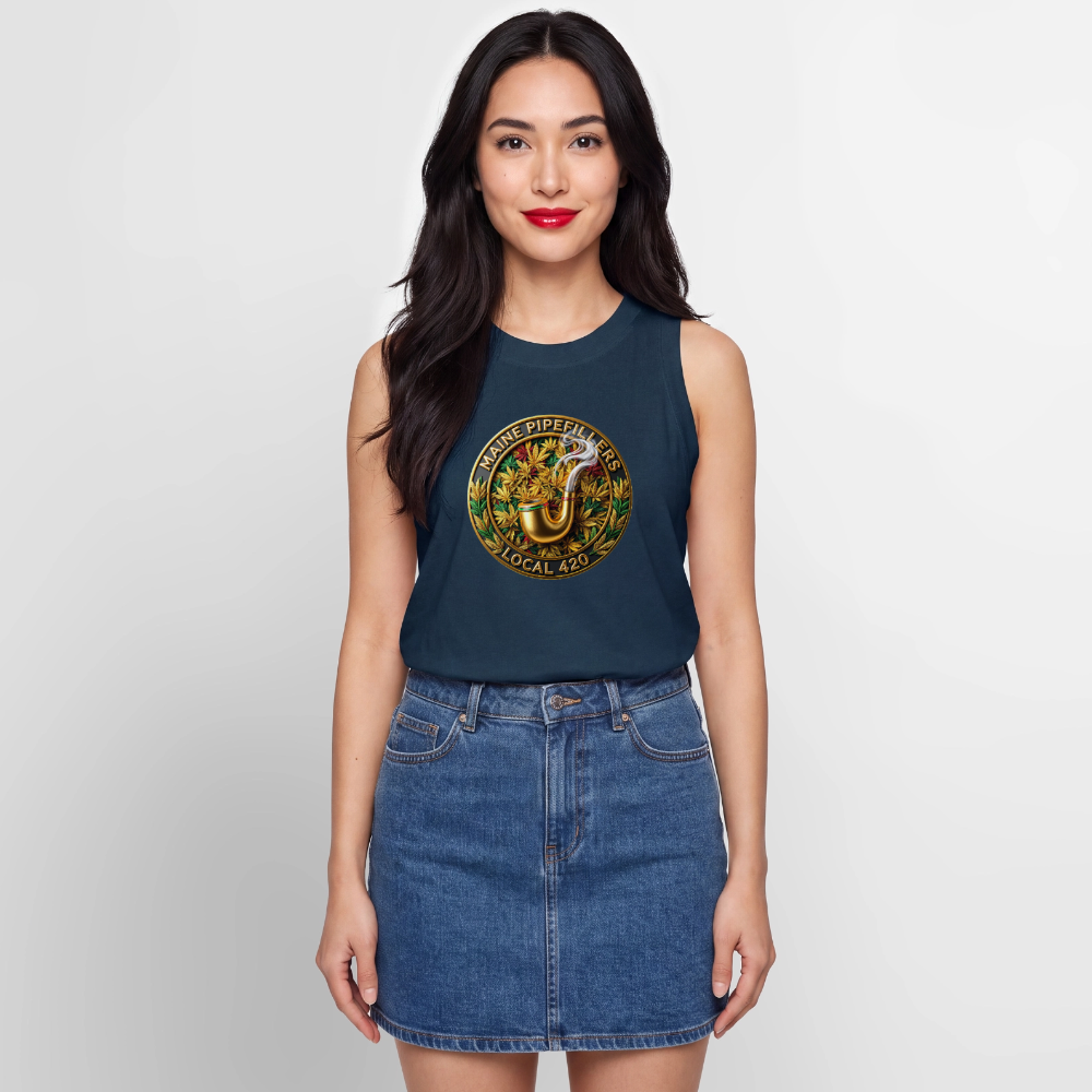MAINE PIPEFILLERS LOCAL 420 Women's Relaxed Tank Top - denim