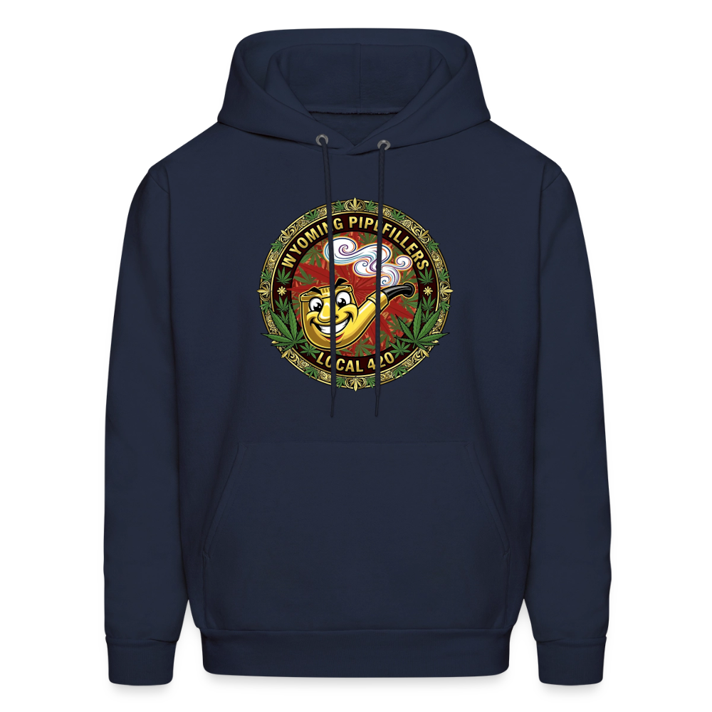 WYOMING PIPEFILLERS LOCAL 420 F/B DESIGN Men's Hoodie - navy