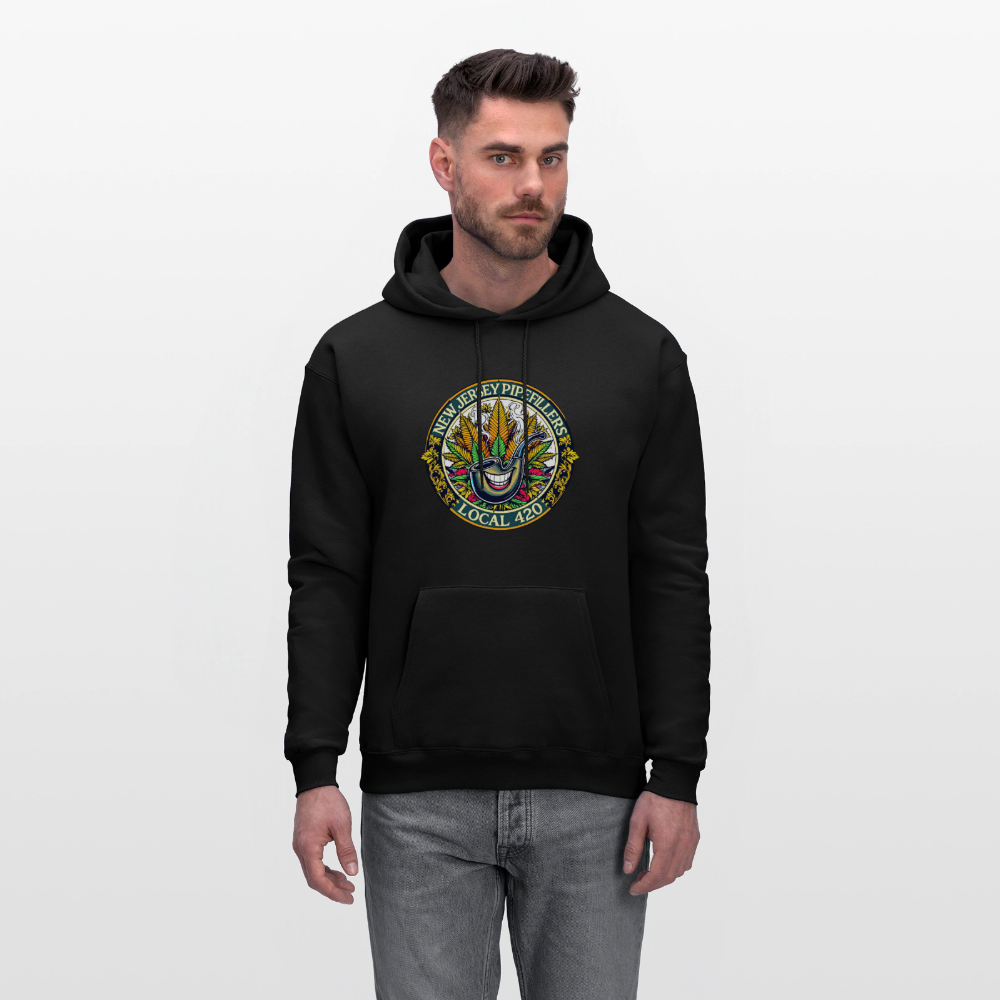 NEW JERSEY PIPEFILLERS LOCAL 420 Men's Hoodie - black
