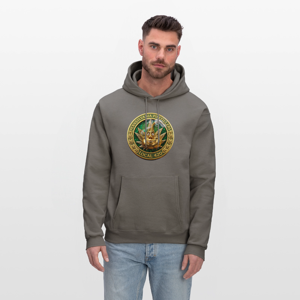 PENNSYLVANIA  PIPEFILLERS LOCAL 420 Men's Hoodie - asphalt gray