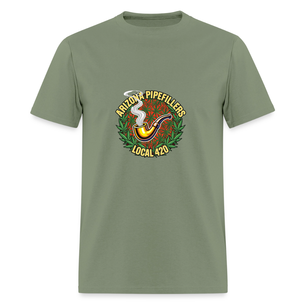 ARIZONA PIPEFILLERS LOCAL 420  F/B DESIGN Men's T-Shirt - military green