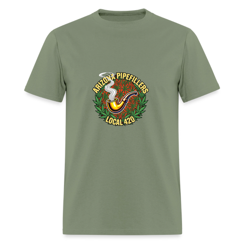 ARIZONA PIPEFILLERS LOCAL 420  F/B DESIGN Men's T-Shirt - military green