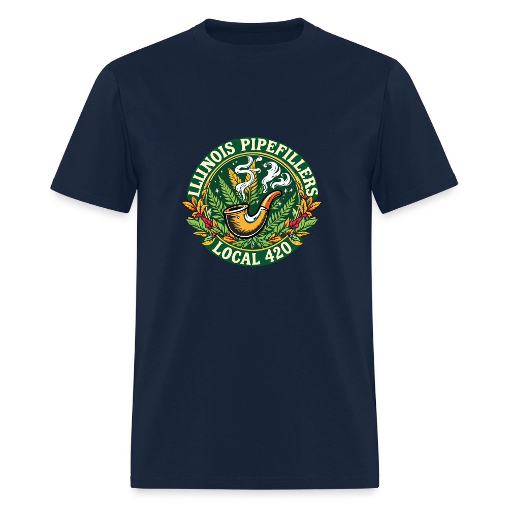 ILLINOIS PIPEFILLERS LOCAL 420 Men's T-Shirt - navy