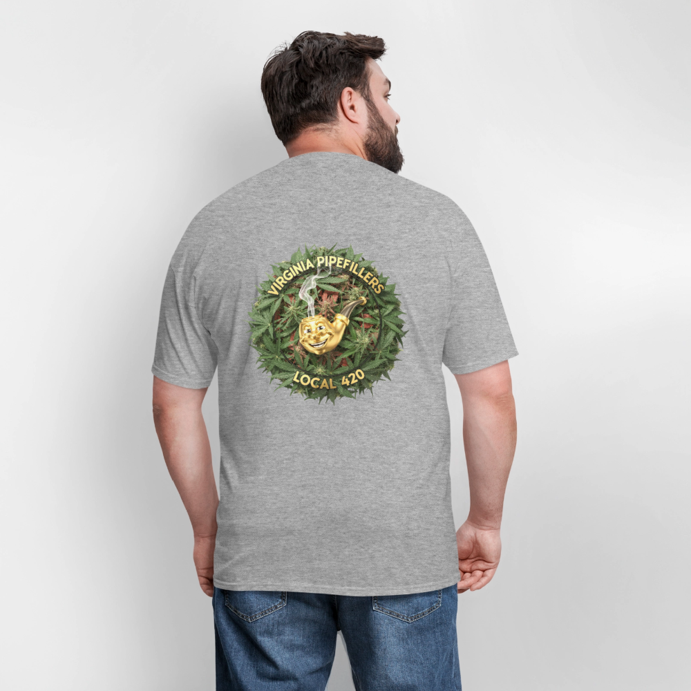 VIRGINIA PIPEFILLERS LOCAL 420 F/B DESIGN Men's T-Shirt - heather gray