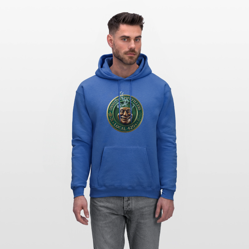 CONNECTICUT PIPEFILLERS LOCAL 420 F/B DESIGN Men's  Hoodie - royal blue