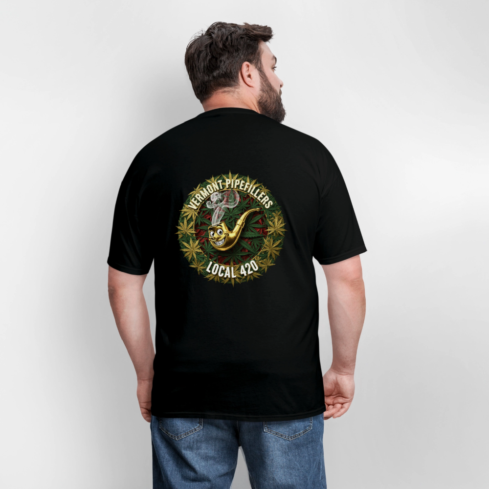 VERMONT PIPEFILLERS LOCAL 420 Men's T-Shirt - black