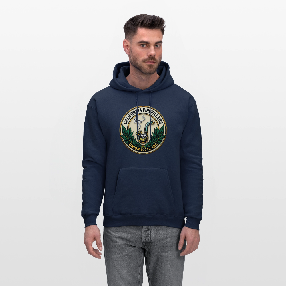 CALIFORNIA PIPEFILLERS UNION LOCAL 420 Men's Hoodie - navy