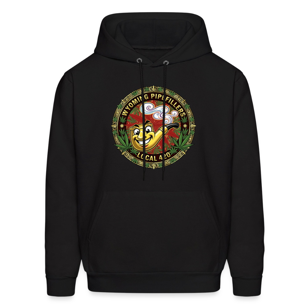 WYOMING PIPEFILLERS LOCAL 420 Men's Hoodie - black