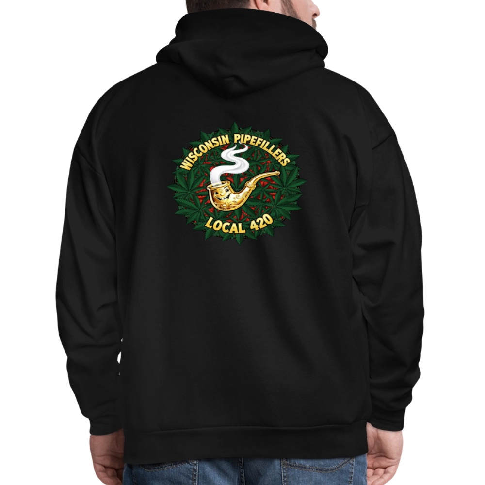 WISCONSIN PIPEFILLERS LOCAL 420 Men's Hoodie - black