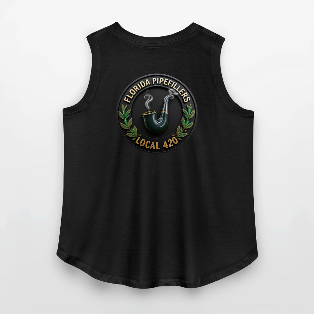 FLORIDA PIPEFILLERS LOCAL 420 F/B DESIGN Women's Curvy Relaxed Tank Top - black