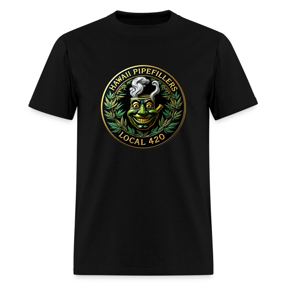 HAWAII PIPEFILLERS LOCAL 420 Men's T-Shirt - black