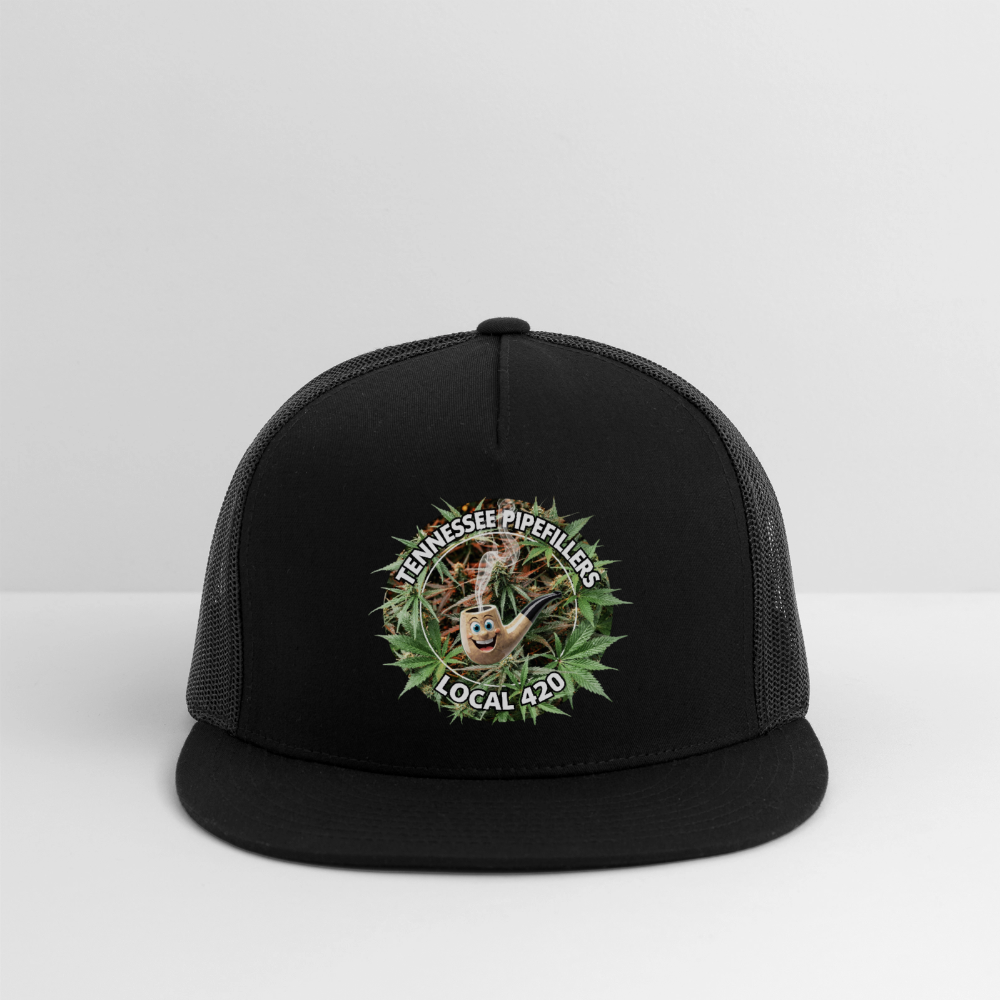 TENNESSEE PIPEFILLERS LOCAL 420 Trucker Hat - black/black