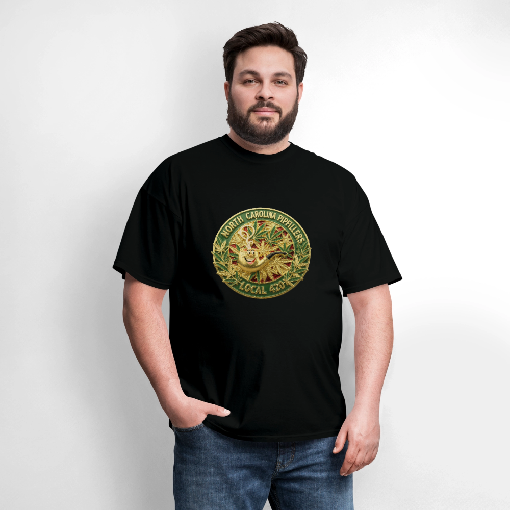 NORTH CAROLINA  PIPEFILLERS LOCAL 420 Men's T-Shirt - black