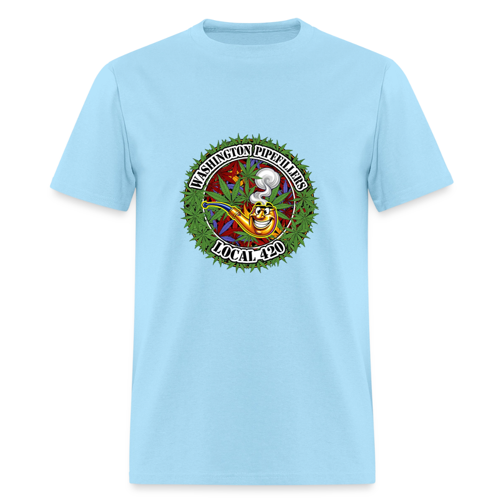WASHINGTON PIPEFILLERS LOCAL 420 Men's T-Shirt - powder blue