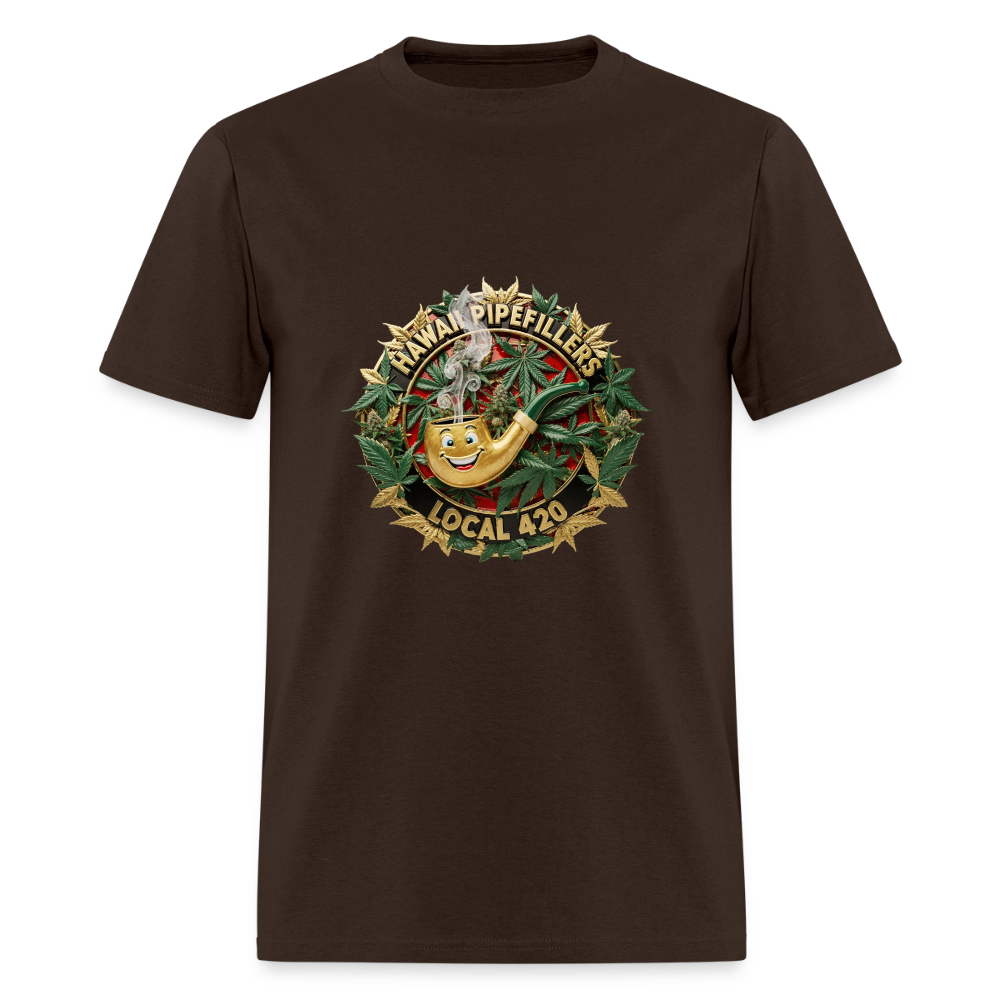 HAWAII PIPEFILLERS LOCAL 420 Men's T-Shirt - brown