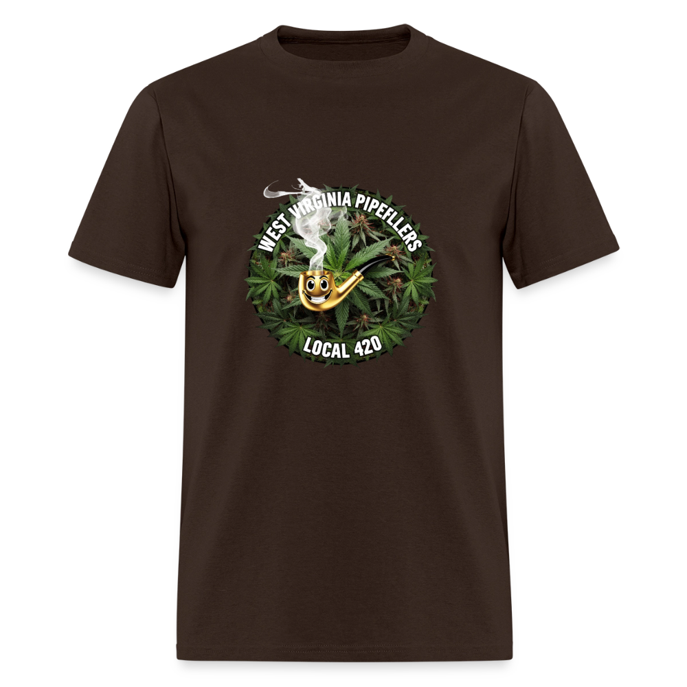 WEST VIRGINIA PIPEFILLERS LOCAL 420 Men's T-Shirt - brown