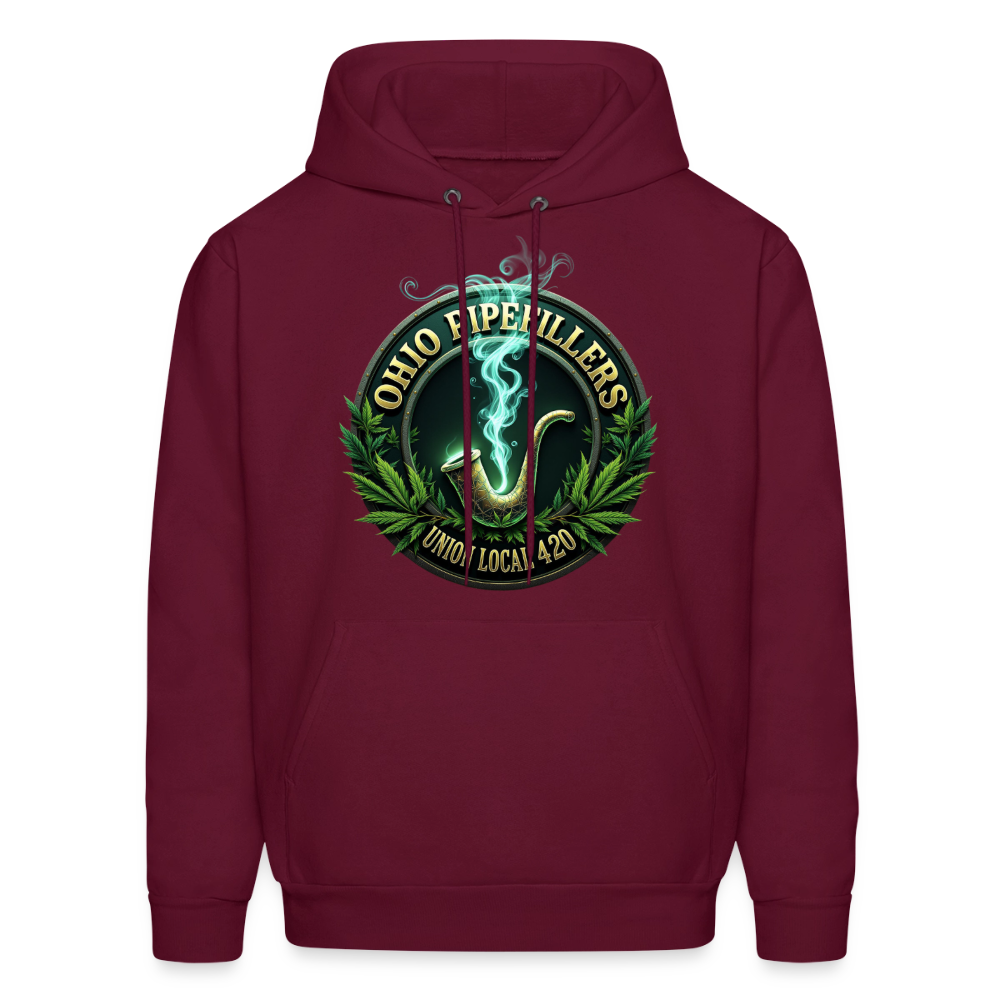 OHIO PIPEFILLERS UNION LOCAL 420 Men's Hoodie - burgundy