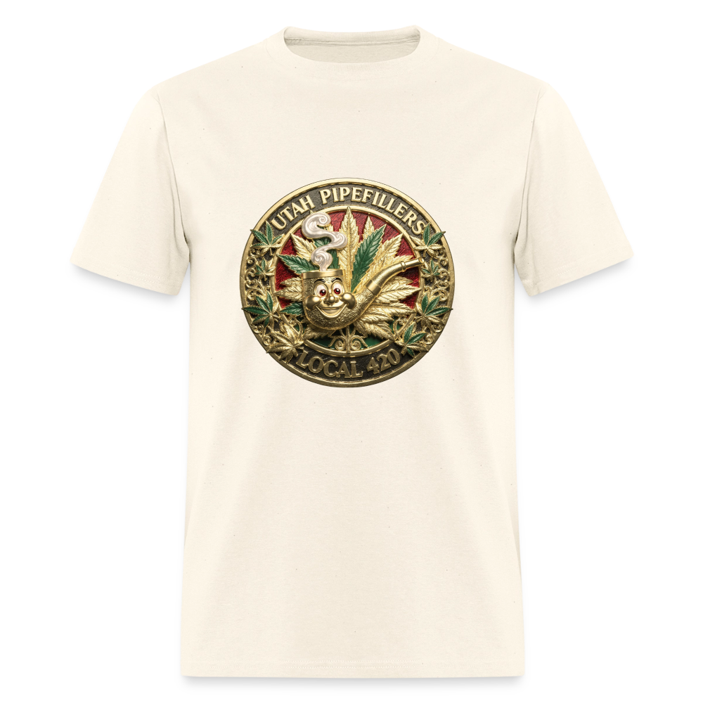 UTAH PIPEFILLERS LOCAL 420 Men's T-Shirt - sweet cream heather