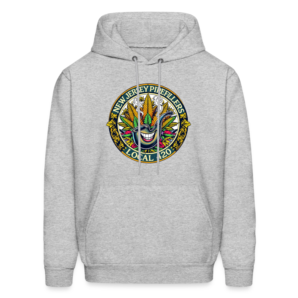 NEW JERSEY PIPEFILLERS LOCAL 420 Men's Hoodie - heather gray