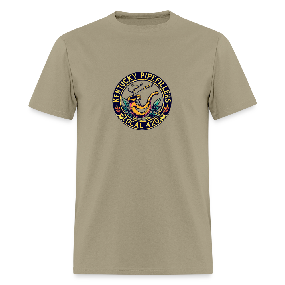 KENTUCKY  PIPEFILLERS LOCAL 420 Men's T-Shirt - khaki