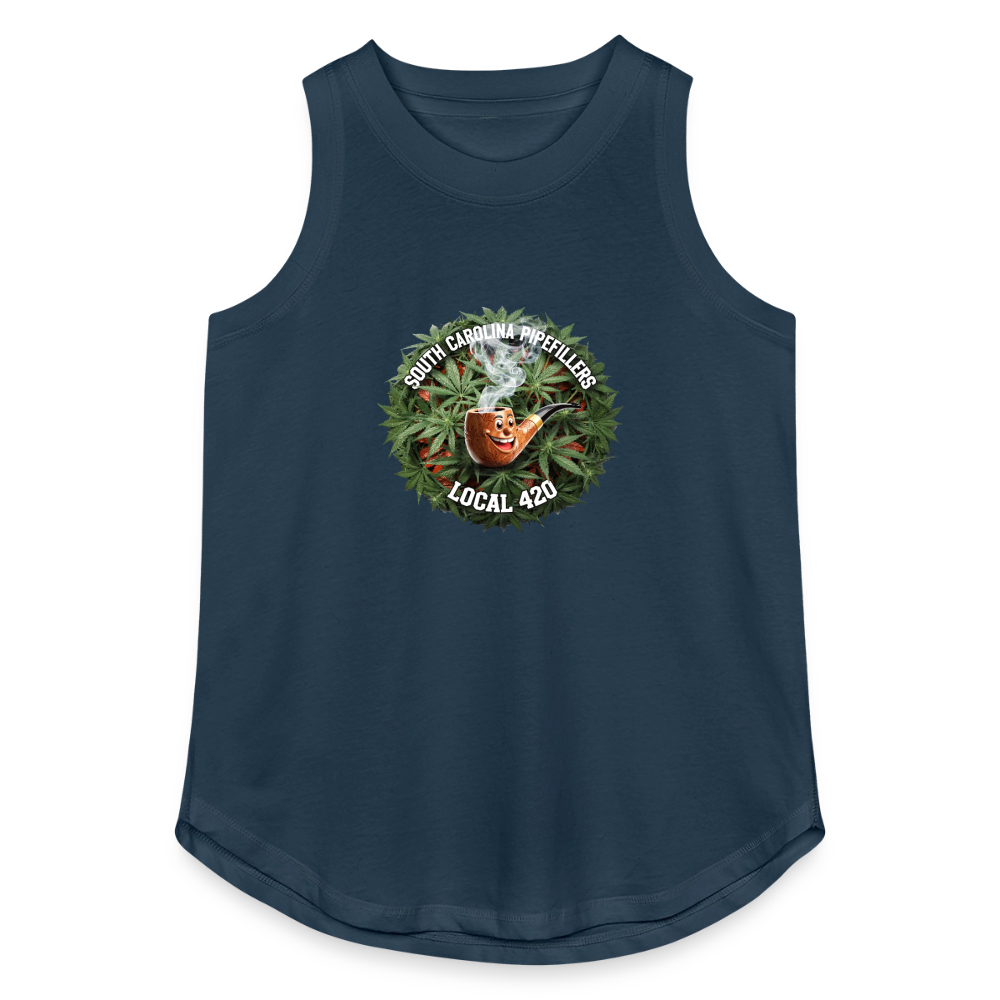 SOUTH CAROLINIA PIPEFILLERS LOCAL 420 Women's Relaxed Tank Top - denim
