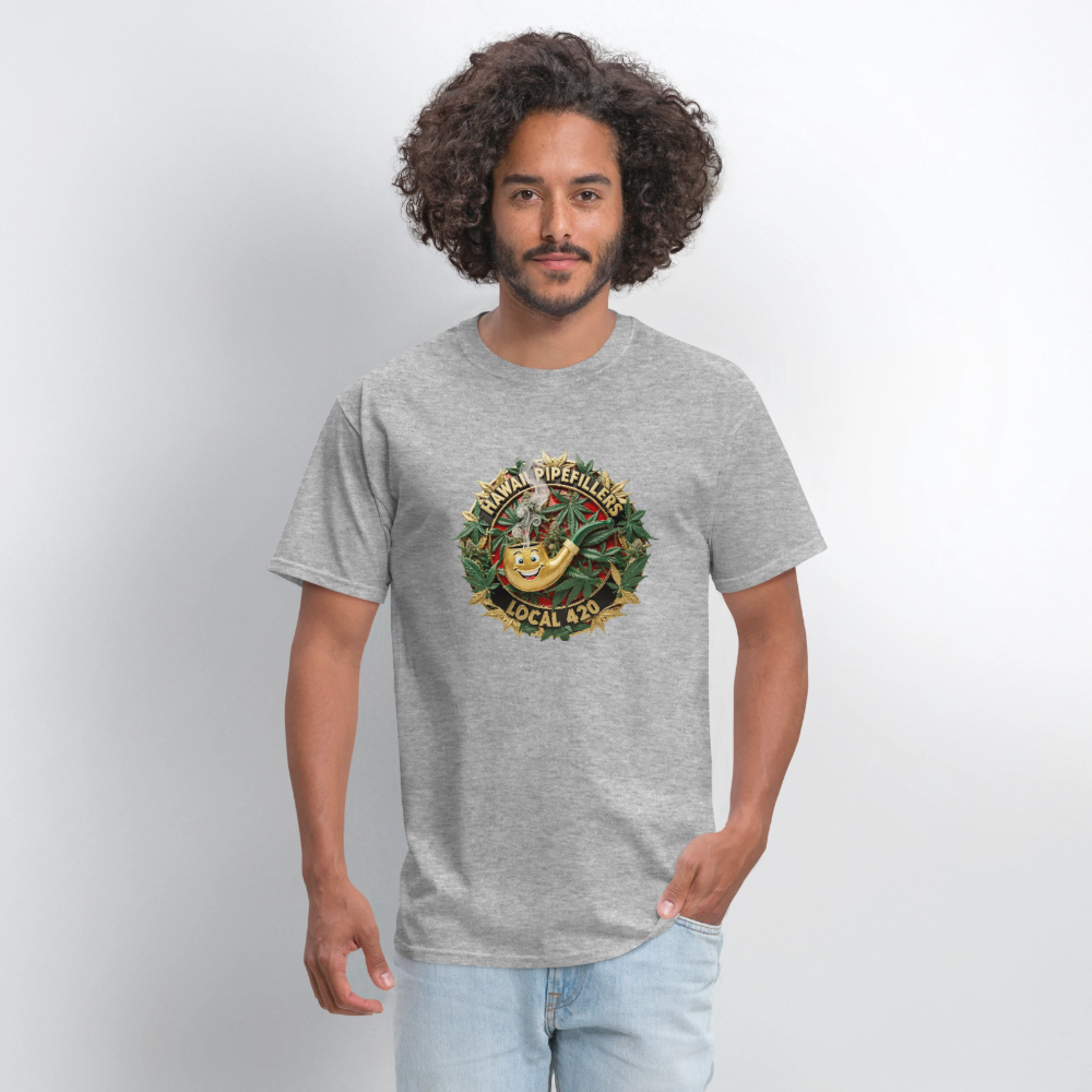 HAWAII PIPEFILLERS LOCAL 420 F/B DESIGN Men's T-Shirt - heather gray