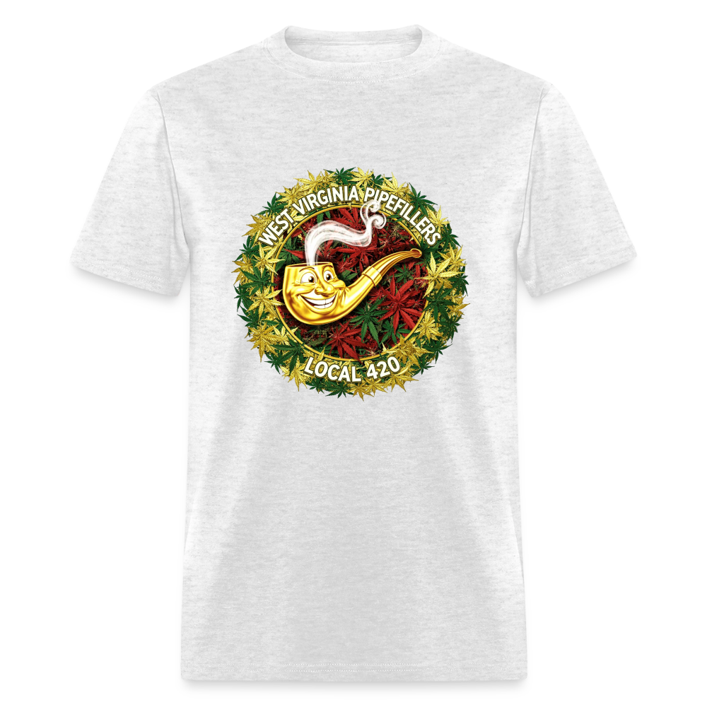 WEST VIRGINIA PIPIEFILLERS LOCAL 420 Men's T-Shirt - light heather gray