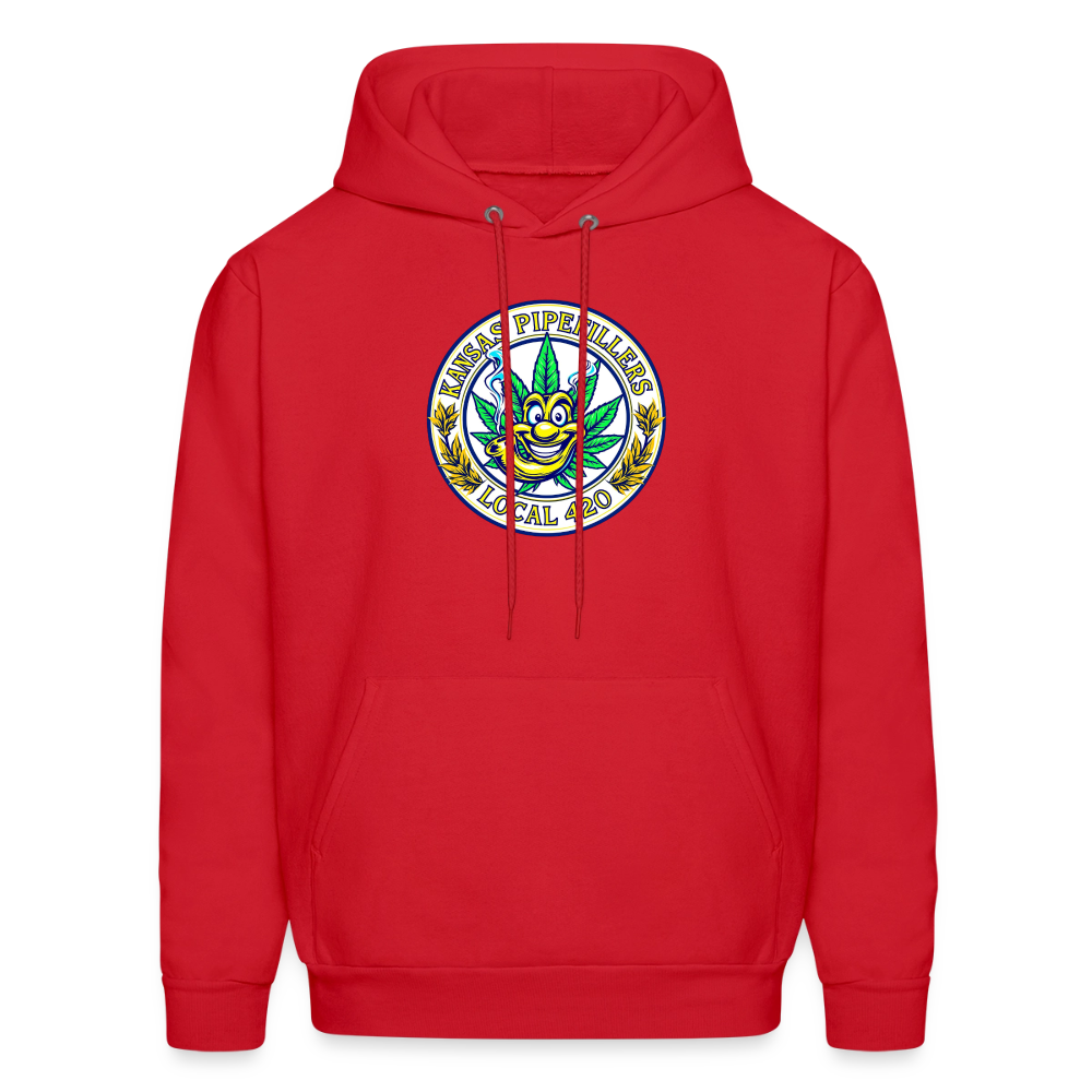 KANSAS PIPEFILLERS LOCAL 420 Men's Hoodie - red
